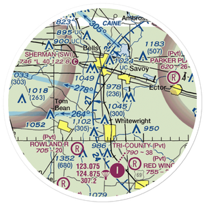 Mag Drop Airport (20TA) VFR Sectional Sticker (20 mile)