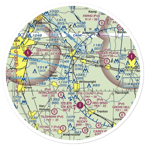 Mag Drop Airport (20TA) VFR Sectional Sticker (30 mile)