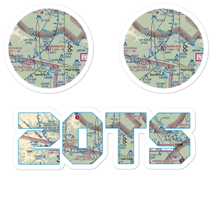 Bains Private Airport (20TS) VFR Sectional Sticker Pack
