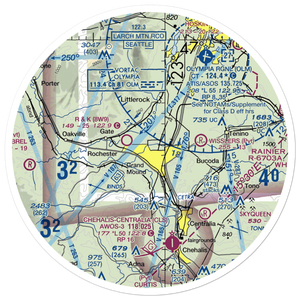 Skatter Creek Airport (20WA) VFR Sectional Sticker (30 mile)