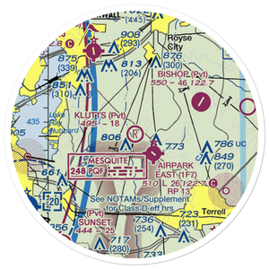 Klutts Field (20XS) VFR Sectional Sticker (20 mile)