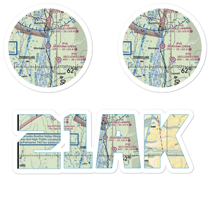 Montana Creek Airport (21AK) VFR Sectional Sticker Pack