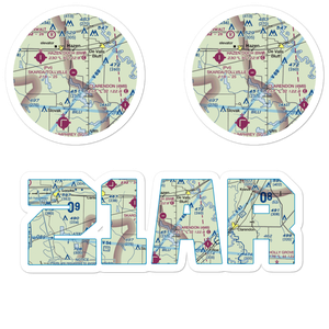 Skarda/Tollville Airport (21AR) VFR Sectional Sticker Pack