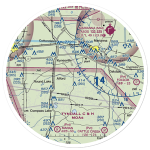 Land's Field (21FD) VFR Sectional Sticker (30 mile)