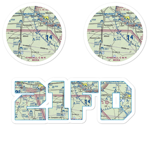 Land's Field (21FD) VFR Sectional Sticker Pack