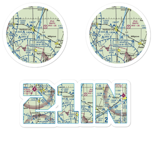 Minneman Airport (21IN) VFR Sectional Sticker Pack