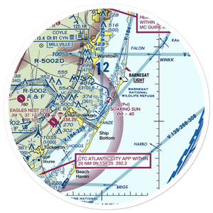 Soaring Sun Seaplane Base (21JY) VFR Sectional Sticker (30 mile)