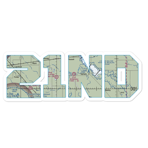 Rosenau Airport (21ND) VFR Sectional Sticker