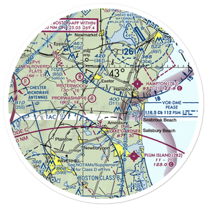 Propwash Airport (21NH) VFR Sectional Sticker (30 mile)