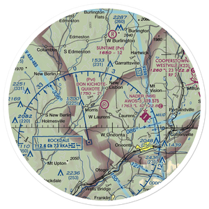 Don Kichote-Quixote Airport (21NK) VFR Sectional Sticker (30 mile)