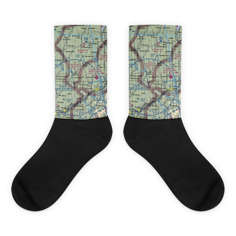 Don Kichote-Quixote Airport (21NK) VFR Sectional Socks 