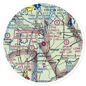 Ames Airport (21OG) VFR Sectional Sticker (20 mile)