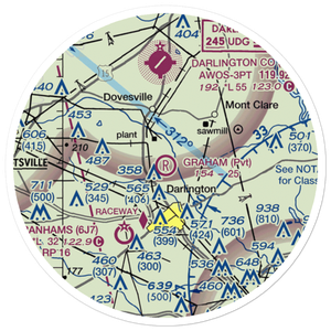 Graham Airport (21SC) VFR Sectional Sticker (20 mile)