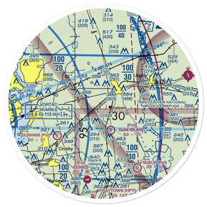 Seaberg Ranch Airport (21TE) VFR Sectional Sticker (30 mile)