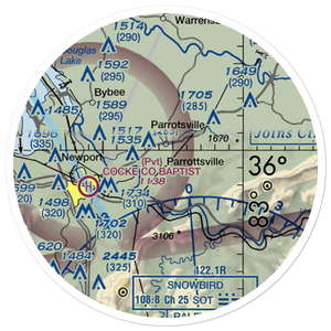 Ray's Stall Airport (21TN) VFR Sectional Sticker (20 mile)