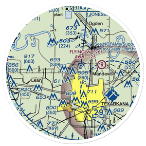 Shilling's Airport (21TX) VFR Sectional Sticker (20 mile)