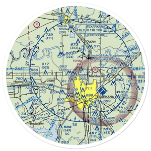 Shilling's Airport (21TX) VFR Sectional Sticker (30 mile)