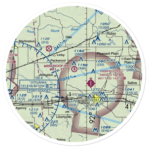 Middlekoop Airport (04IA) VFR Sectional Sticker (30 mile)