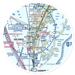 Eagles Nest Airport (21VA) VFR Sectional Sticker (30 mile)