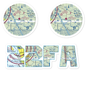 Hidden River Airport (22FA) VFR Sectional Sticker Pack