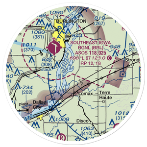 Johnson Farm Airport (22IS) VFR Sectional Sticker (20 mile)