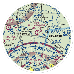 Couvillion Airport (22LS) VFR Sectional Sticker (20 mile)