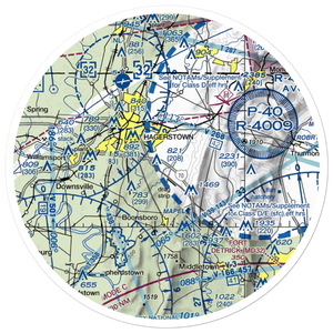 Laura's Landing Airport (22MD) VFR Sectional Sticker (30 mile)