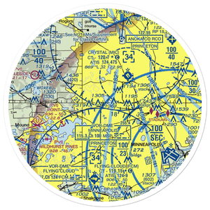 Eastmans Medicine Lake Seaplane Base (22MN) VFR Sectional Sticker (30 mile)