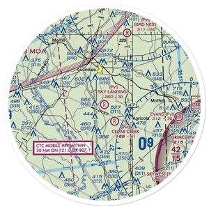 Sky Landings Airport (22MS) VFR Sectional Sticker (30 mile)