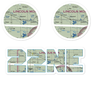 Grone Airport (22NE) VFR Sectional Sticker Pack