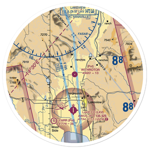 Withrotor Airport (22OG) VFR Sectional Sticker (30 mile)
