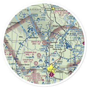 Smith Field (22OK) VFR Sectional Sticker (30 mile)