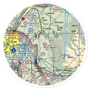 Iron Crown Airport (22OR) VFR Sectional Sticker (30 mile)