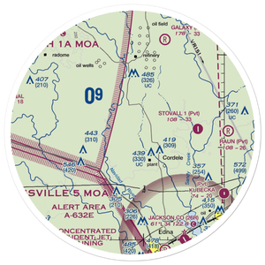 Fenner Ranch Airport (22TE) VFR Sectional Sticker (30 mile)
