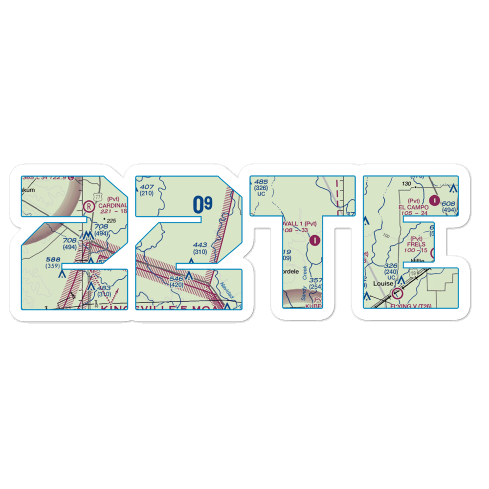 Fenner Ranch Airport (22TE) VFR Sectional Sticker 
