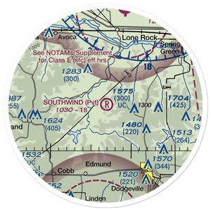 Southwind Airport (22WN) VFR Sectional Sticker (20 mile)