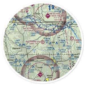 Southwind Airport (22WN) VFR Sectional Sticker (30 mile)