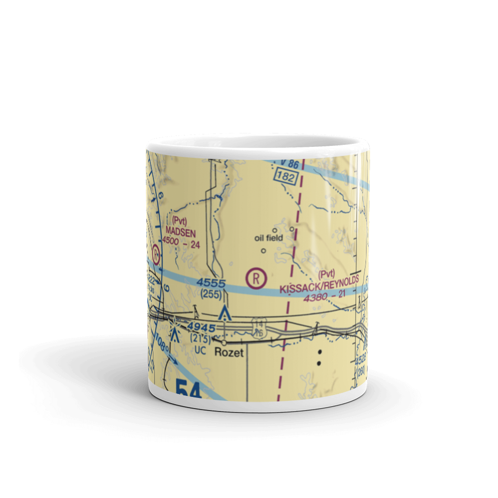 Kissack/Reynolds Airport (22WY) VFR Sectional  Mug 