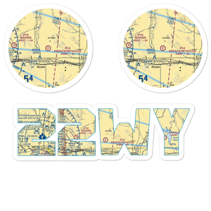 Kissack/Reynolds Airport (22WY) VFR Sectional Sticker Pack