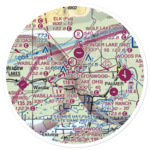 Yuknis Airport (23AK) VFR Sectional Sticker (20 mile)