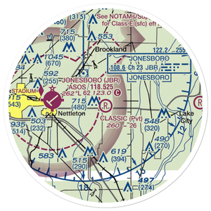 Classic Airstrip (23AR) VFR Sectional Sticker (20 mile)
