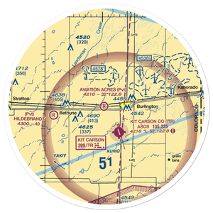 Aviation Acres Airport (23CD) VFR Sectional Sticker (30 mile)