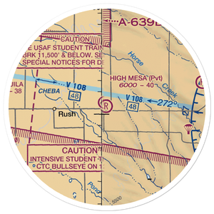 High Mesa Airport (23CO) VFR Sectional Sticker (20 mile)