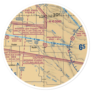 High Mesa Airport (23CO) VFR Sectional Sticker (30 mile)