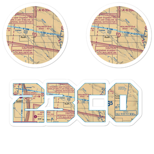 High Mesa Airport (23CO) VFR Sectional Sticker Pack