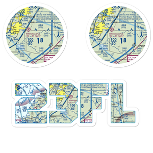 Gyro Town Usa STOLport (23FL) VFR Sectional Sticker Pack
