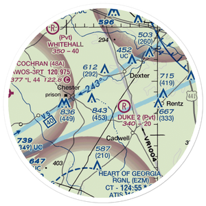 Lt Landing Airport (23GE) VFR Sectional Sticker (20 mile)