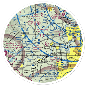 Ney Airport (23KS) VFR Sectional Sticker (30 mile)