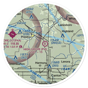 High Grove Airport (23MN) VFR Sectional Sticker (20 mile)