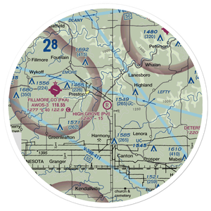 High Grove Airport (23MN) VFR Sectional Sticker (30 mile)